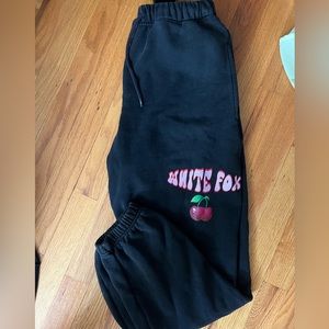 White fox sweatpants